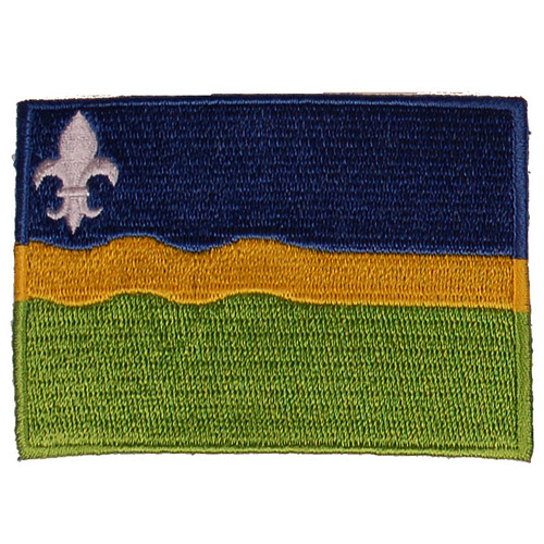 Strijkapplicatie/Patch - Vlag Flevoland - 8x6cm 
