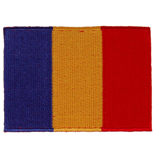 Strijkapplicatie/Patch - Vlag Roemenie - 8x6cm 