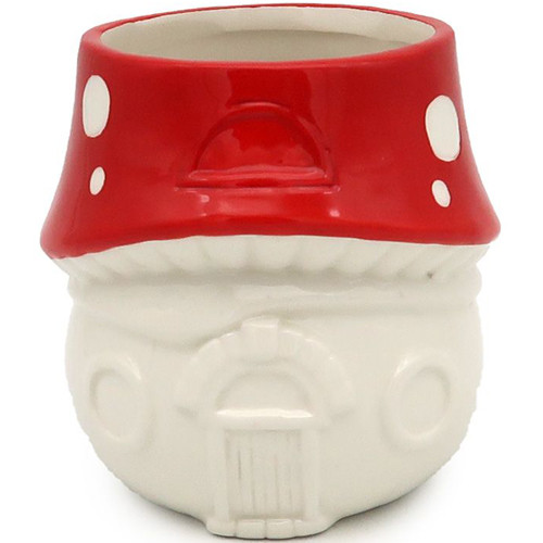 Bloempot Paddenstoelen Huis - Keramiek voor Binnen - 10x9,5cm
