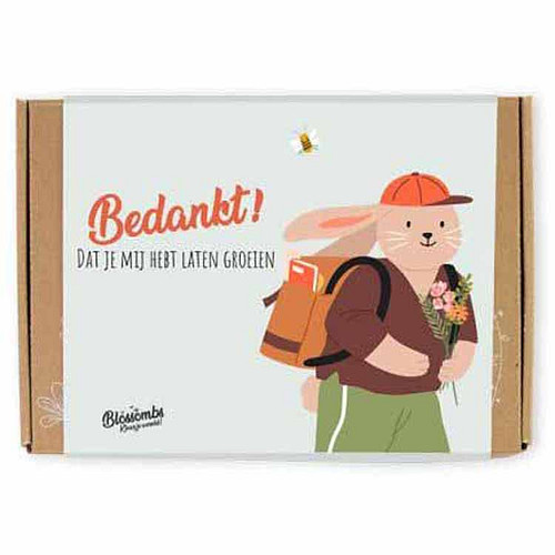 Blossombs Giftbox Small - Bedankt! - 7x Bloemzaadbommetjes - 100% Biologisch