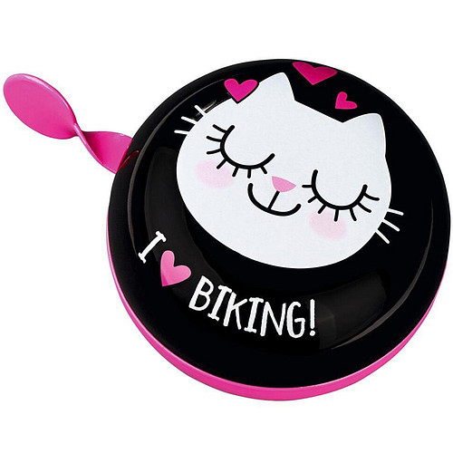 Ed the Cat Fietsbel - I Love Biking - 8cm