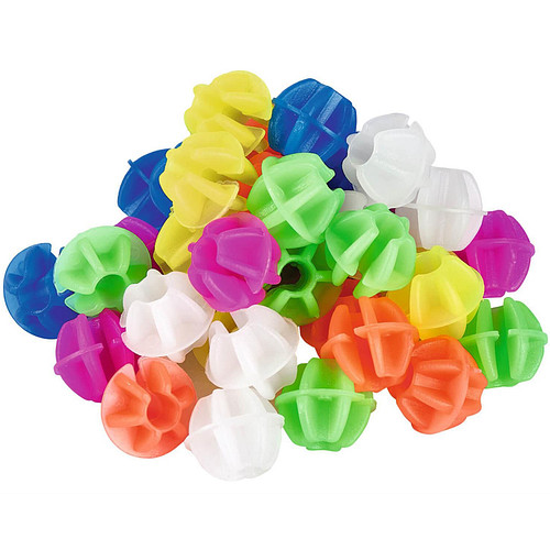 Spaakdecoratie Gekleurde Bolletjes - Glow in the Dark - 36 stuks 