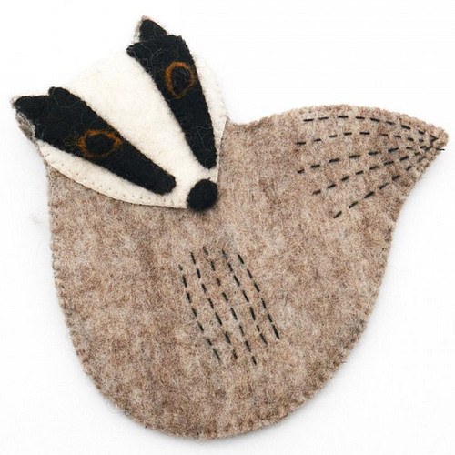 Vilten Portemonnee Bos Das - 15x16cm