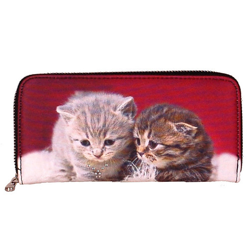 Portemonnee groot poesjes/kittens