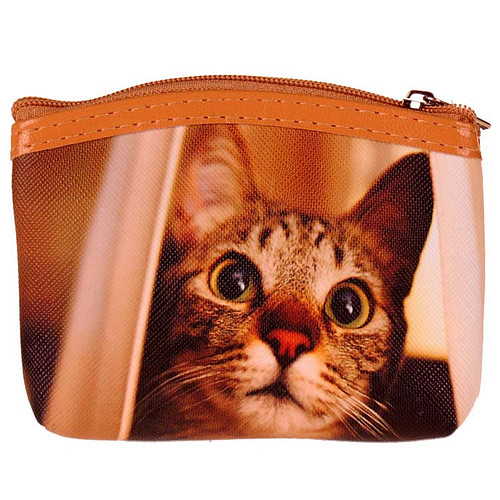 Kleine Portemonnee - Poes Close-up - Ritsje - 11x9x1.5cm