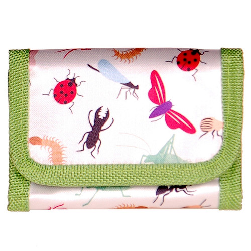 Portemonnee wit insecten