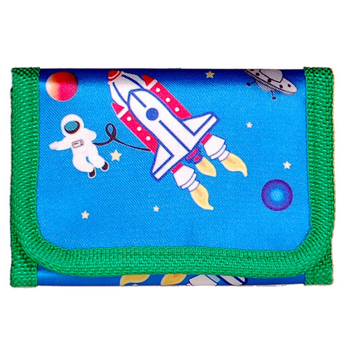 Portemonnee blauw ruimte/astronaut