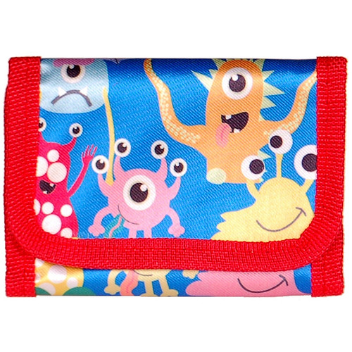 Portemonnee blauw monsters