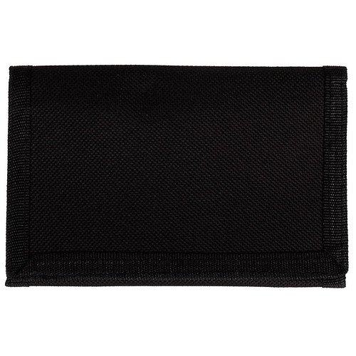 Portemonnee effen zwart - 14x10 cm