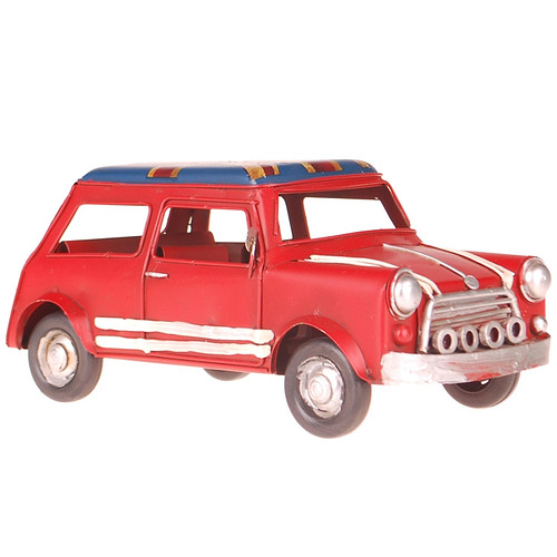 Metalen auto Mini rood engelse vlag