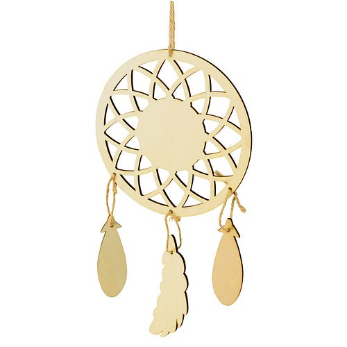 Dromenvanger Hout - DIY-Deco & Hobby/Creatief - Duurzaam & Onbehandeld Hout - 12.5x32cm