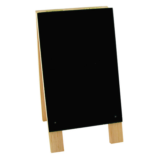 Krijtbordje Dubbelzijdig Staand - DIY-Deco & Hobby/Creatief - Duurzaam & Onbehandeld Hout - 15.5x8.5x2cm