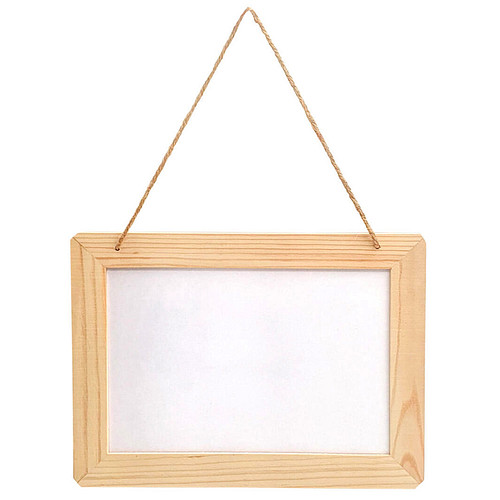 Whiteboard Dubbelzijdig Hangend - DIY-Deco & Hobby/Creatief - Duurzaam & Onbehandeld Hout - 25x18.5x1cm