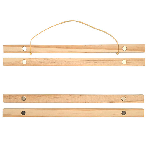 Magnetische Posterhouder - Ophangen Diamond Painting & Schilderen op Nummer - Duurzaam & Onbehandeld Hout - 31cm