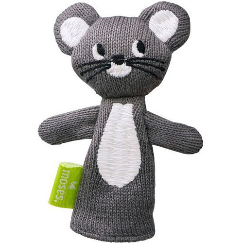 Vingerpopje Muisje - Eco Katoen - 8,5x12,3cm