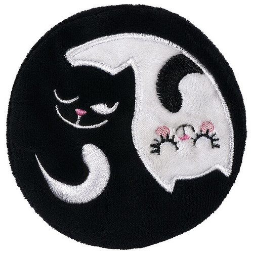 Ed, the Cat Handwarmer - Zwart/Wit - 10,5cm