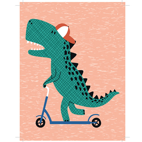 Diamond Painting Knutselset Kind 6+ - Dinosaurus met Pet & Step - Kaart - incl. Pen - 15x20cm