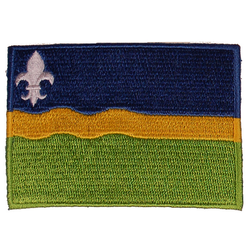 Strijkapplicatie/Patch - Vlag Flevoland - 8x6cm 