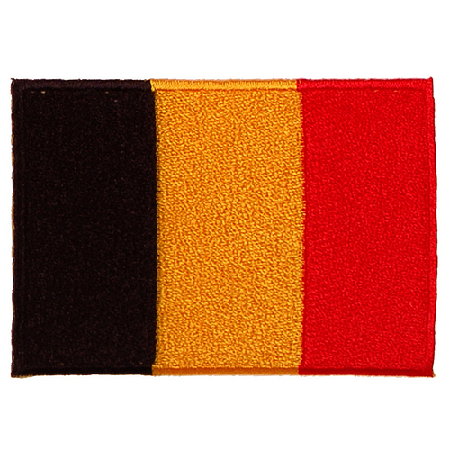 Strijkapplicatie/Patch - Vlag Belgie - 8x6cm 