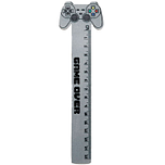 Liniaal Hout - Game Over Gamecontroller - Lichtgrijs - Centimeter - 15cm