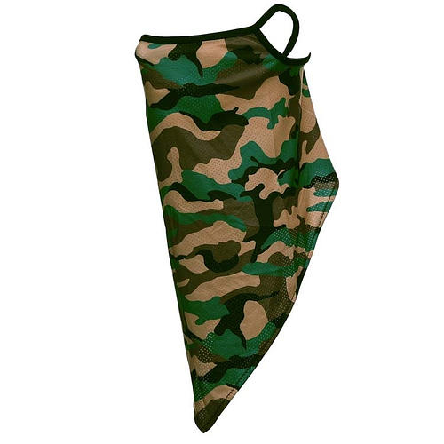 Gezichtsbedekking sjaal - Camouflage Groen
