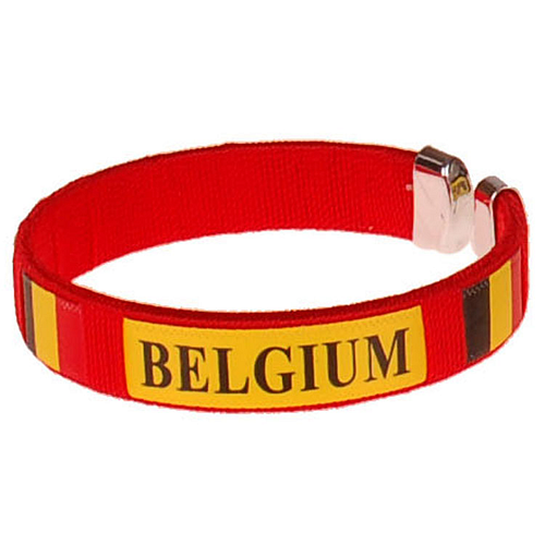 Armbandje - Belgium Vlag - Rood - Rode Duivels Voetbal - Onesize 