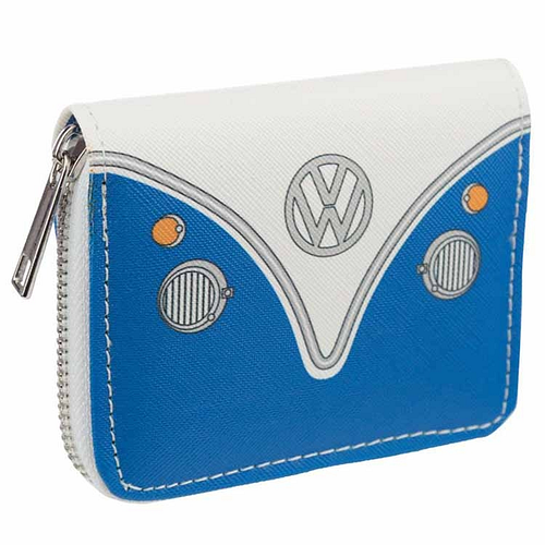  Portemonnee Volkswagen T1 Blauwe Kampeerbus 