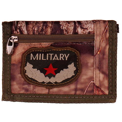 Klittenband Portemonnee Bush camo Military - 13x8,5cm