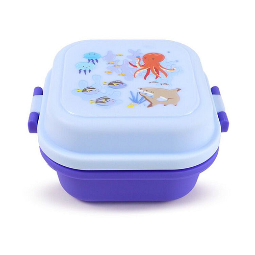 Bentobox/Lunchbox - Mariniverse Zeeleven - Blauw - 8x12x12cm
