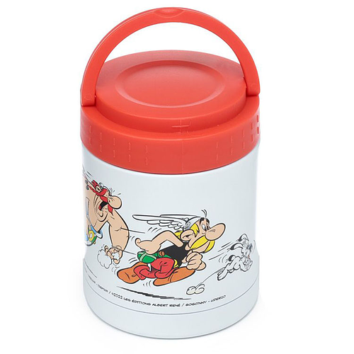 Lunchpot Asterix & Obelix Thermos Heet & koud Duurzame RVS - Wit - 400ml
