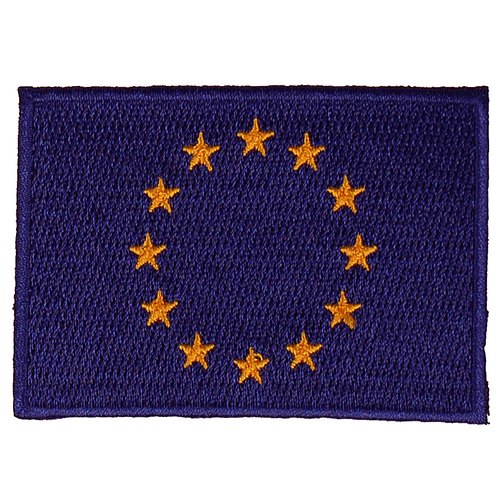 Strijkapplicatie/Patch - Vlag Europa - 8x6cm 
