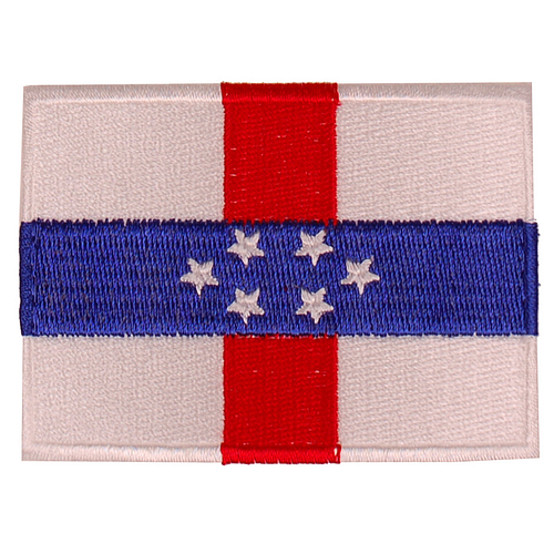 Strijkapplicatie/Patch - Vlag Antillen - 8x6cm 