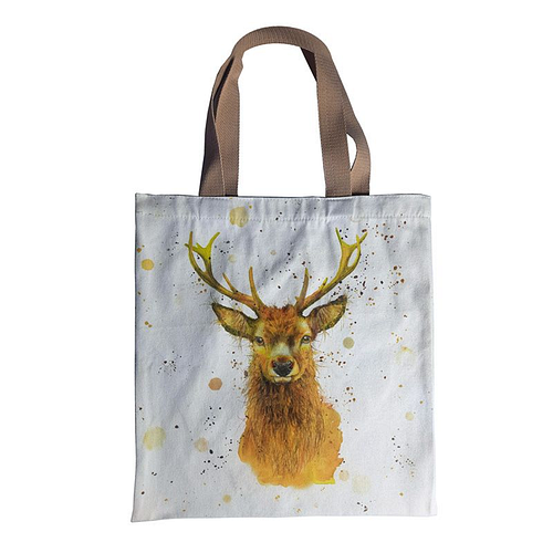 Tas Shopper - Wild Stag - Hert - Jan Pashley - Herbruikbaar - 39.5x37.5cm