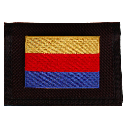 Portemonnee zwart 14x10cm - Vlag Noord-Holland - 8x6cm 
