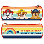 Etui - Paw Patrol - Marshall/Rubble/Chase - Multicolour - Rainbow = Happiness - Rond - 22x7x7cm