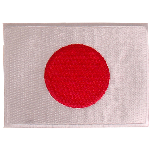 Strijkapplicatie 8x6cm vlag Japan
