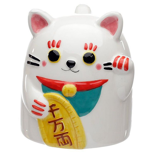 Ondersteboven beker - Maneki Neko Gelukskat