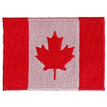 Strijkapplicatie 8x6cm vlag Canada