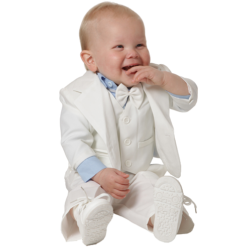 Luxe babykostuum effen wit