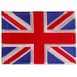 Strijkapplicatie 8x6cm vlag Brits