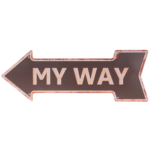 Metalen pijl - my way