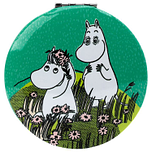 Make-up Spiegeltje - Moomin - Moomintroll & Snorkmaiden - Groen - Compact met Klepje - 7x6,5x1cm