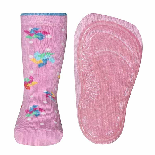  Antislip sokken met ster en stippen roze
