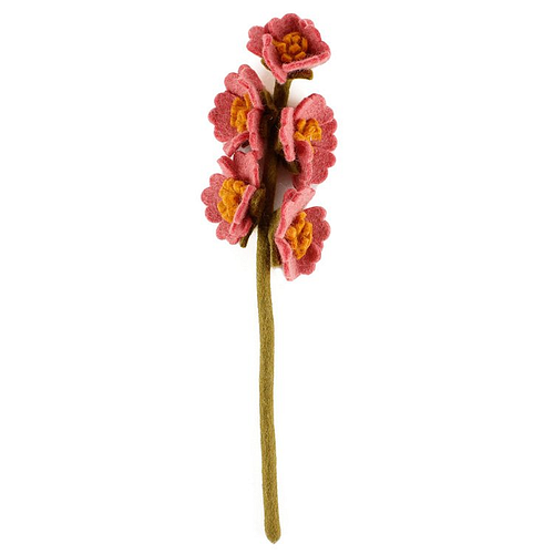 Vilten Stokroos Oudroze - 38cm
