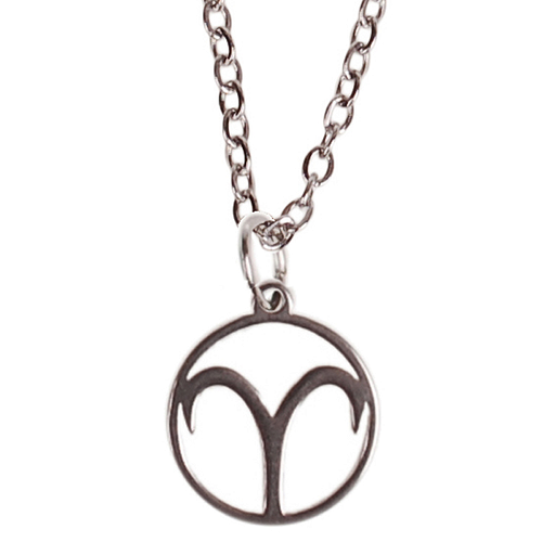 Ketting Zilverkleurig 55cm - Hangertje Sterrenbeeld RVS -  Ram