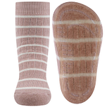 Antislipsokken Ewers Kindermaat - Roze & Wit met Sportstreep - Siliconenzool