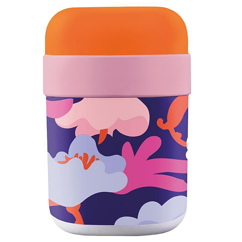 PLA/Plant Bioloco Lunchpot met 2 compartimenten 500ml + 200ml - Night Garden