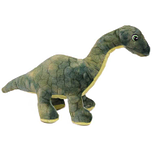 Eco Knuffel met geborduurde oogjes - Dinosaurus - Brontosaurus groen 20 cm