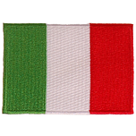 Strijkapplicatie 8x6cm vlag Italië